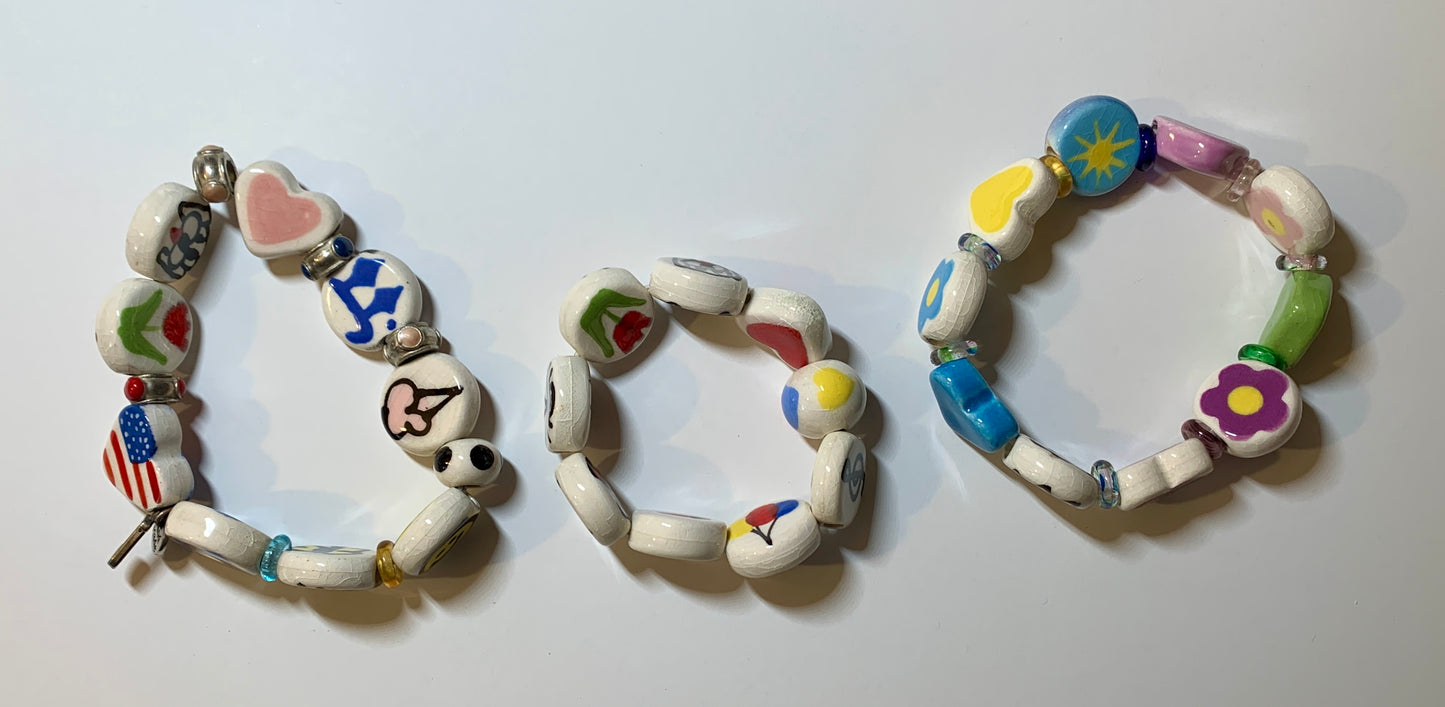 Ceramic Bead Bracelets