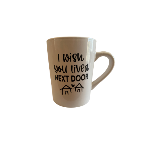 I love this mug.  I have a few people in my life that qualifies for this mug.  I design both sides of the mugs since I use both sides of my coffee mugs.  